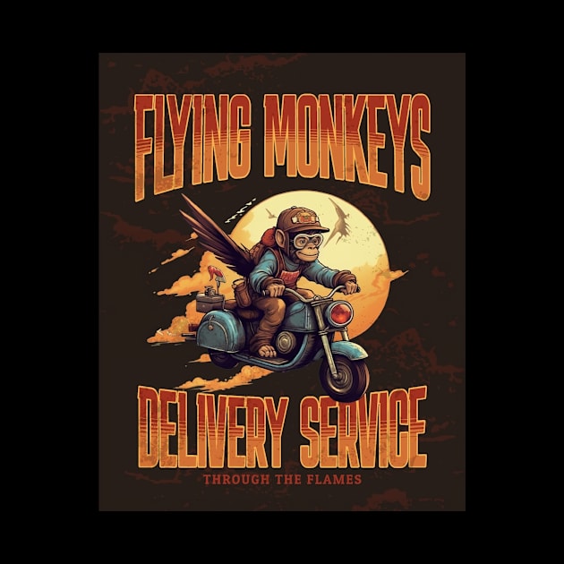 Flying Monkey Delivery Service by andycoyaba