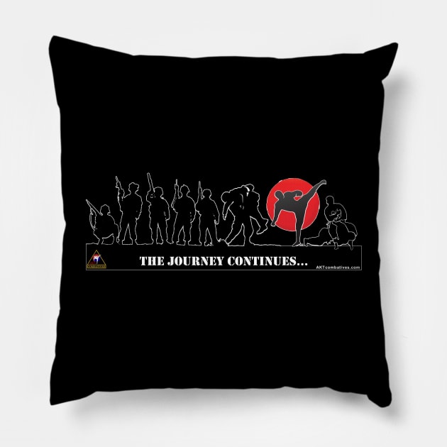 The Journey Continues Pillow by AKTionGear