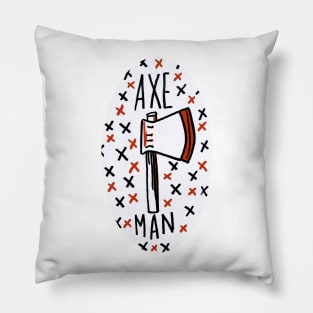 rose buddies - the axe man fan sticker Pillow