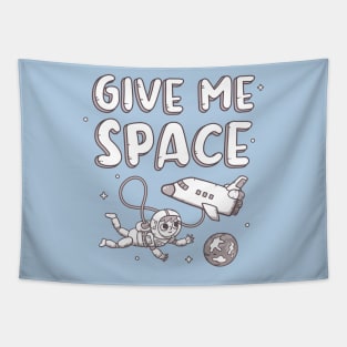 Funny Give Me Space, Astronaut And Space Shuttle Tapestry