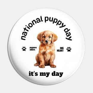 National Puppy Day Pin