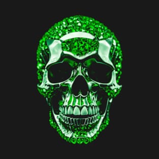 Diamond Skull | Luxury Skull | Green Skull | Wealth Skull T-Shirt