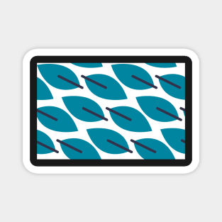 Geometric Feathers in Blue Magnet