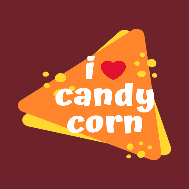 Halloween gift - I love candy corn by BlackBack