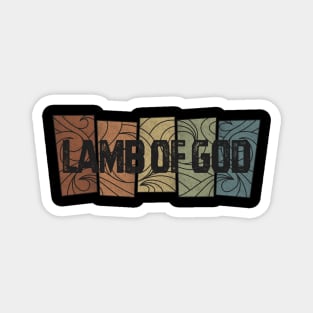 Lamb of God Retro Pattern Magnet