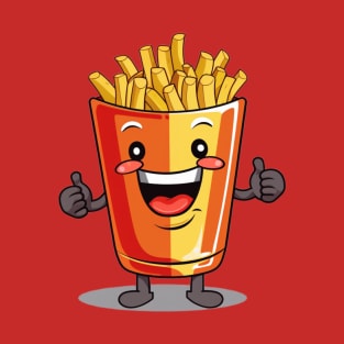 kawaii french fries T-Shirt cute potatofood T-Shirt