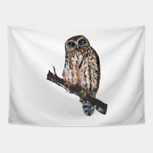 Mrs Ruru, New Zealand Morepork Owl Tapestry