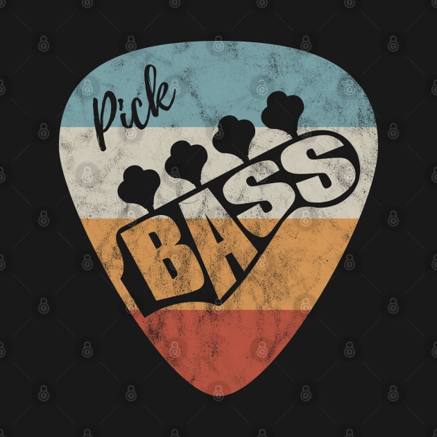 Pick Bass Guitar Vintage Theme by nightsworthy