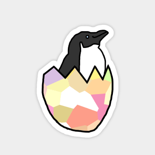 Little Penguin Hatching from Easter Egg Magnet