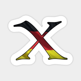 German flag X Magnet