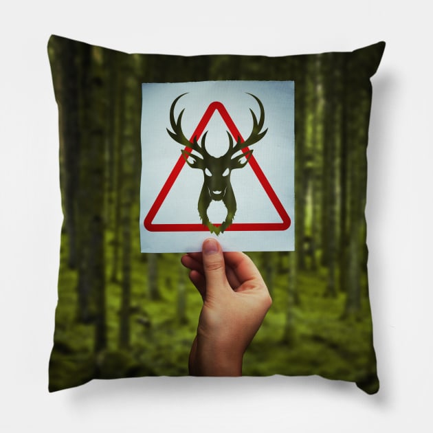 stop poaching Pillow by 1STunningArt