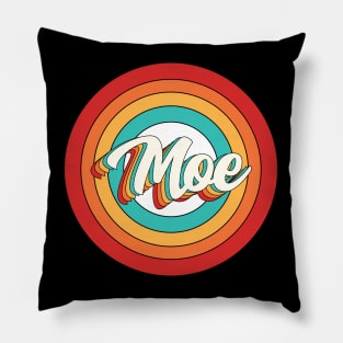 Moe Name Shirt Vintage Moe Circle Pillow