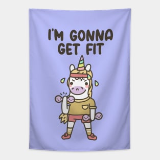 Gym Unicorn Tapestry