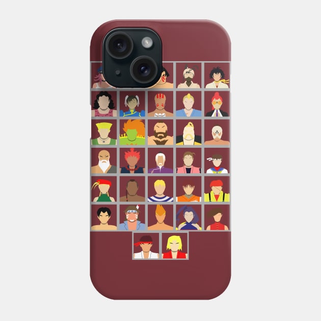 Select Your Character - Ultra Street Fighter 4 (Square) Phone Case by MagicFlounder