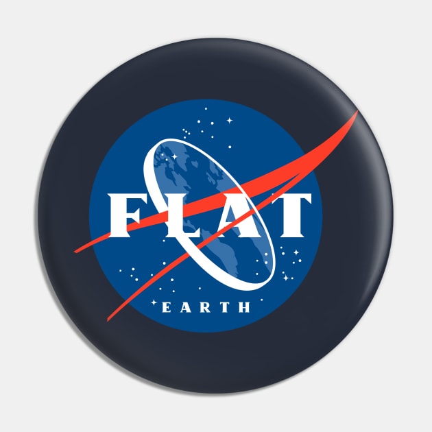 Flat Earth Pin by Olipop