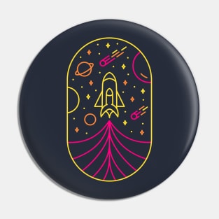 Rocket Journey Into Space 1 Pin