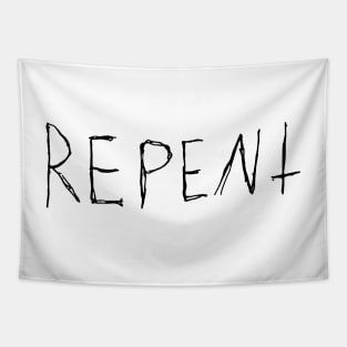 Repent Text Tapestry