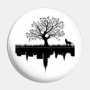 Nature vs City Pin