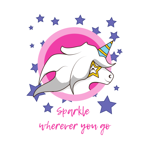 Unicorn Sparkle Wherever You Go by Vegan Squad