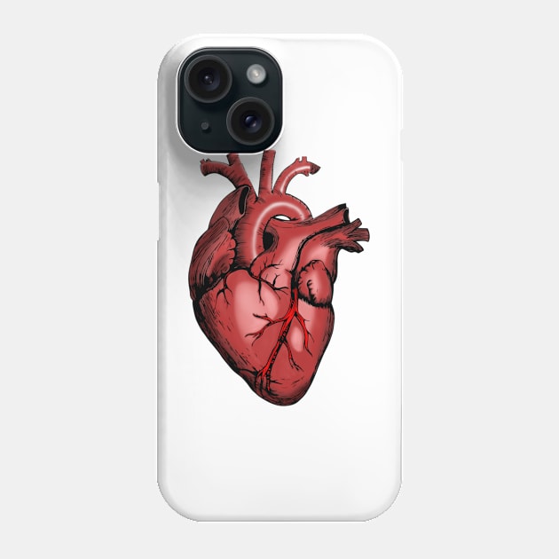 Anatomy Heart - Medical Student In Medschool Funny Gift For Nurse & Doctor Medicine Phone Case by Medical Student Tees