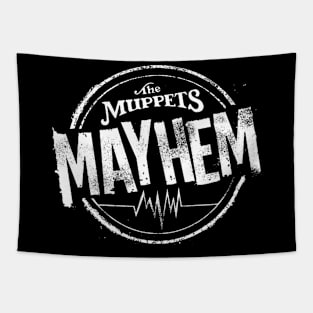 The Muppets Mayhem white Tapestry