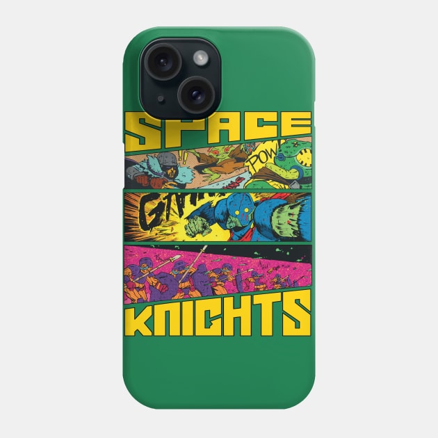 Space Knights ACTION!! Phone Case by CosmicLion