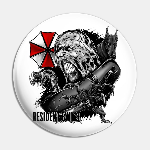 Resident evil 3 remake Nemesis Monster Pin by AndreyG