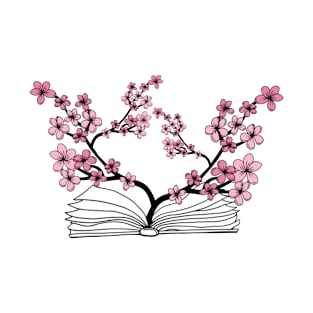 Open Book With Flowers T-Shirt