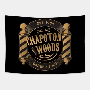 Chapoton Woods Barber Shop Tapestry