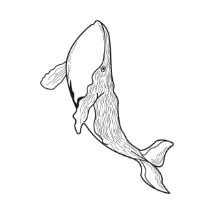 Humpback whale art T-Shirt