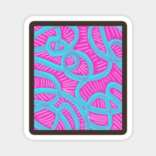 Neon Swirls Magnet