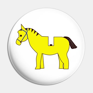 Interpretation of a Minifig Horse Pin