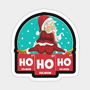 Ho Ho Ho Santa Periodic Table Magnet