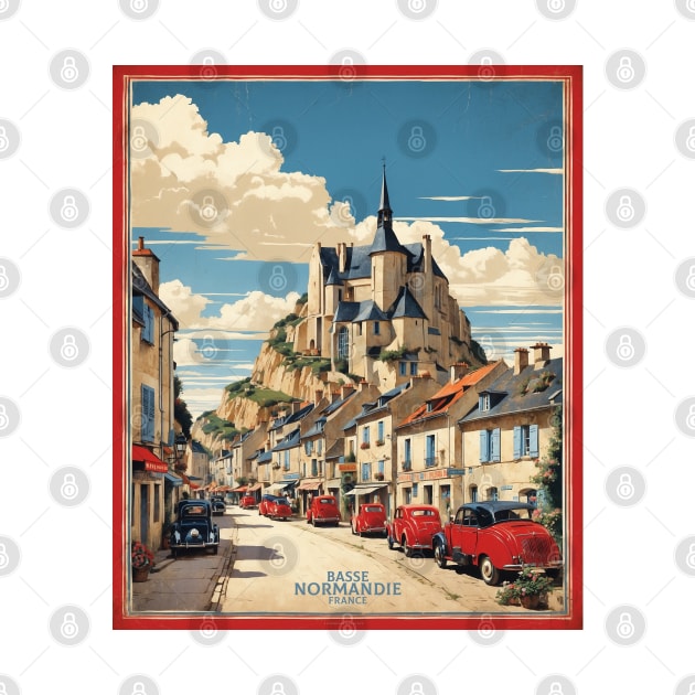 Basse Normandie France Vintage Poster Tourism by TravelersGems