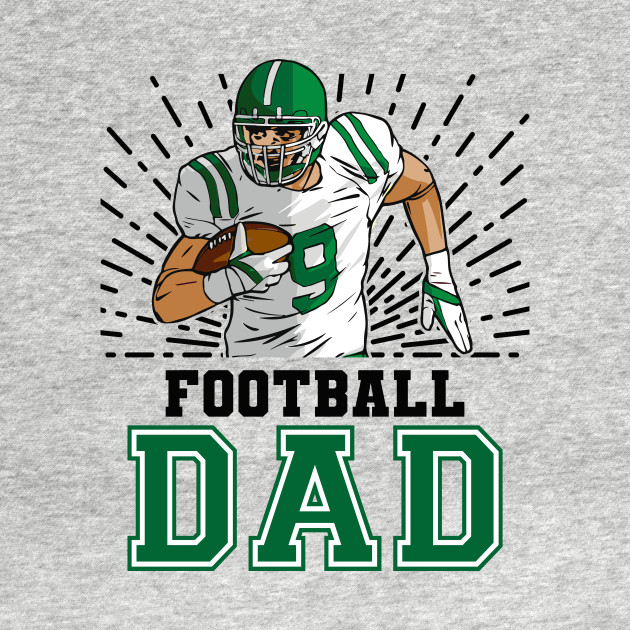 Discover Football Dad // Retro Football Player - Football Dad Gift Idea - T-Shirt