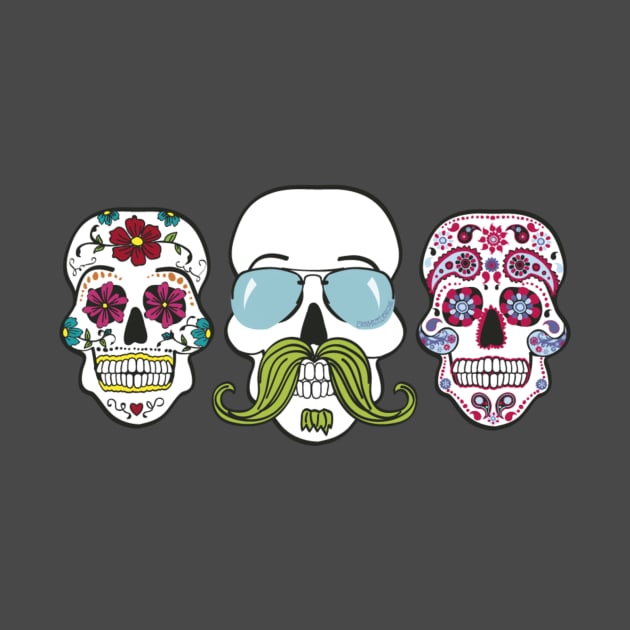 Sugar Skulls by erinmizedesigns