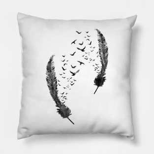 Birds feather Pillow