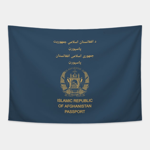 Afghanistan passport Tapestry by Travellers