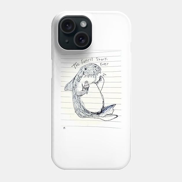 The Fattest Shark Ever Phone Case by The Bigger Boat