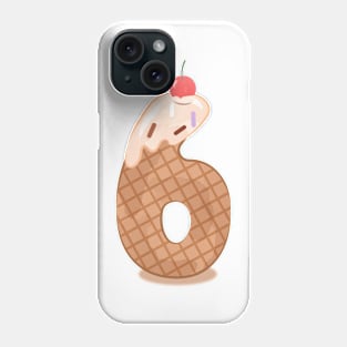 Ice cream number 6 Phone Case