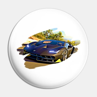 Centenario Racing Art Print Pin