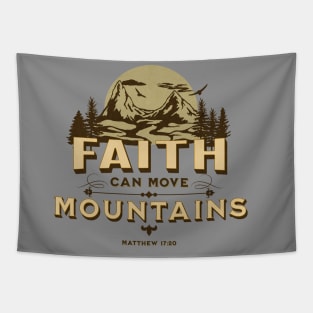 Faith Can Move Mountains Tapestry