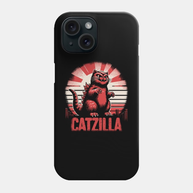 Catzilla Phone Case by Yopi