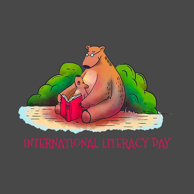 Reading Happy International Literacy Day by everetto