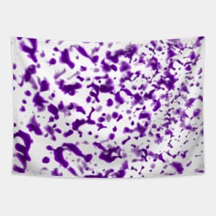 Paint Spatter Purple Tapestry