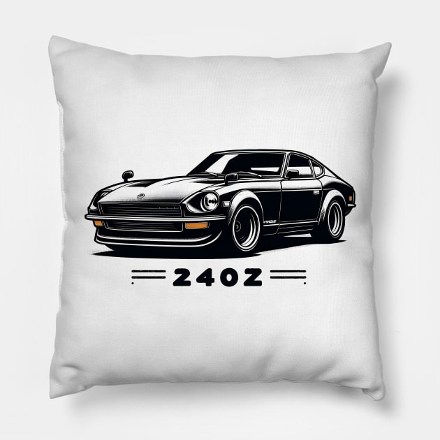 Nissan 240z Pillow by TaevasDesign