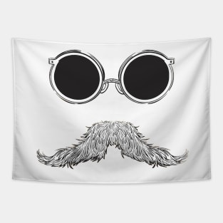 Cool moustache with glasses Tapestry