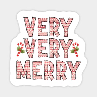 Very Very Merry Christmas Magnet