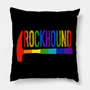 Rainbow Rockhound Rock Pick Geology Hammer Rockhounding Pillow