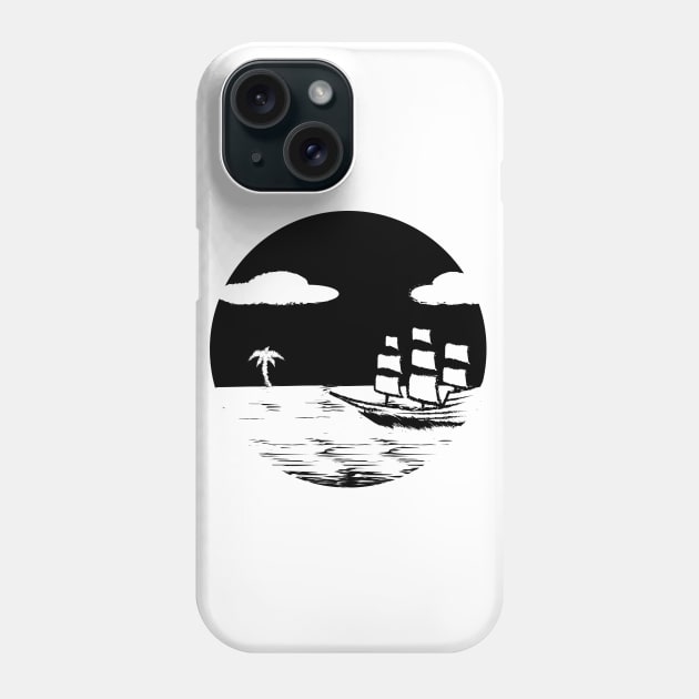 sailing away Phone Case by ThisIsGevork